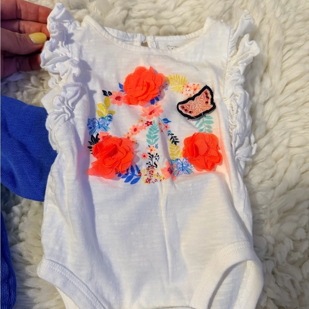 Carter's Blue and White Kids Matching Set